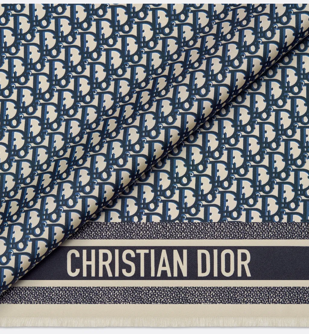 Dior Oblique Diortwin 70 Square Scarf
