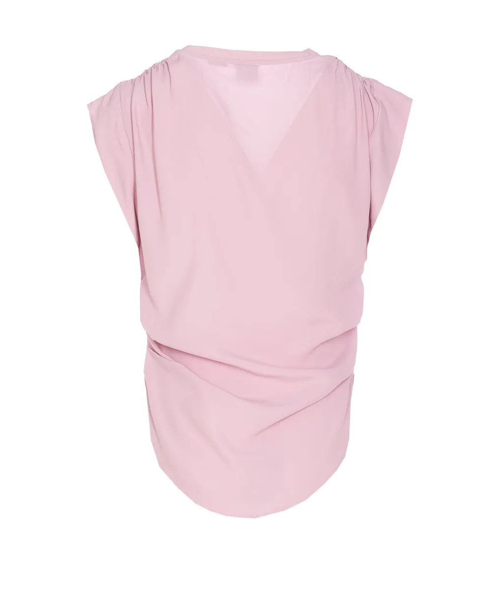 Pinko V-Neck Curved Hem Blouse
