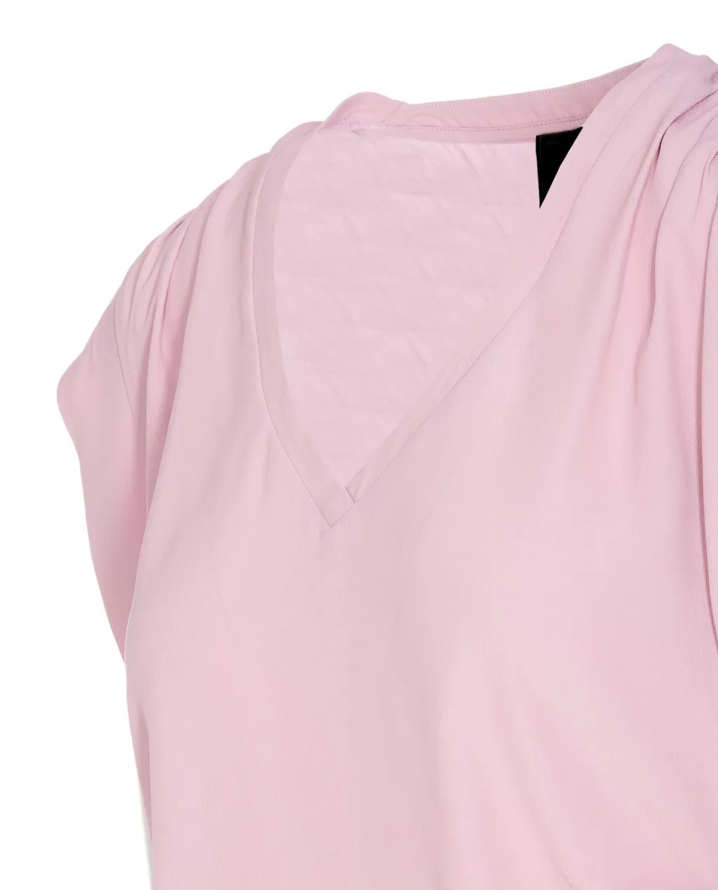 Pinko V-Neck Curved Hem Blouse