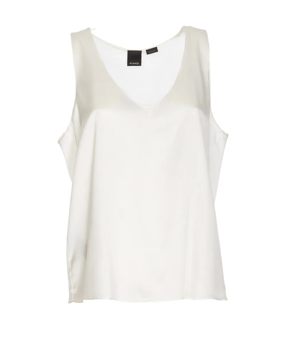 Pinko Sleeveless Stretch Satin Top