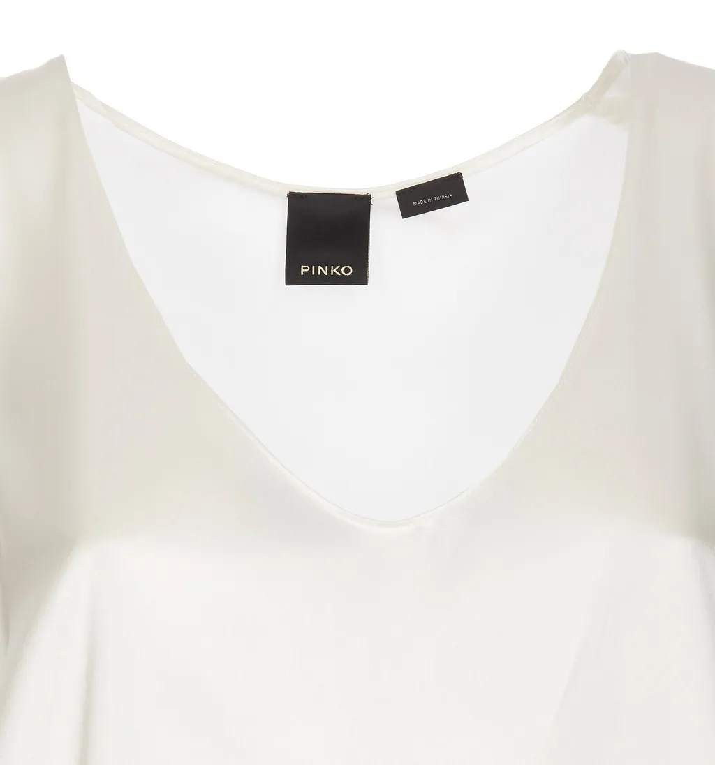 Pinko Sleeveless Stretch Satin Top