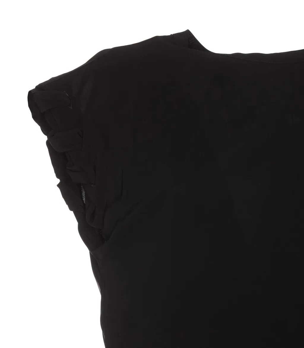 Pinko Knot-Detailed Crewneck Sleeveless Top