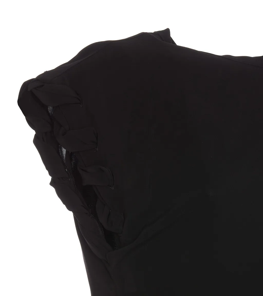 Pinko Knot-Detailed Crewneck Sleeveless Top