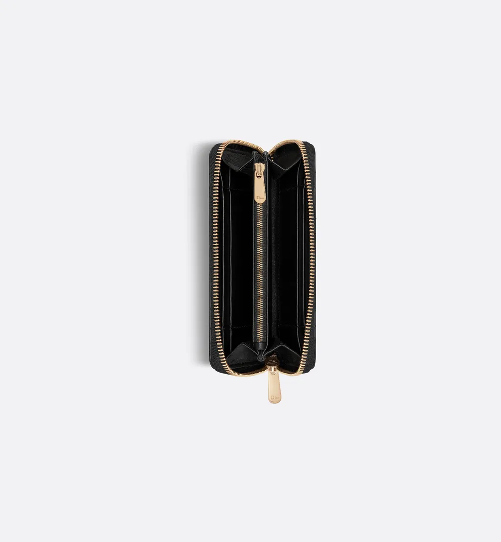 Medium Lady Dior Zipped Wallet