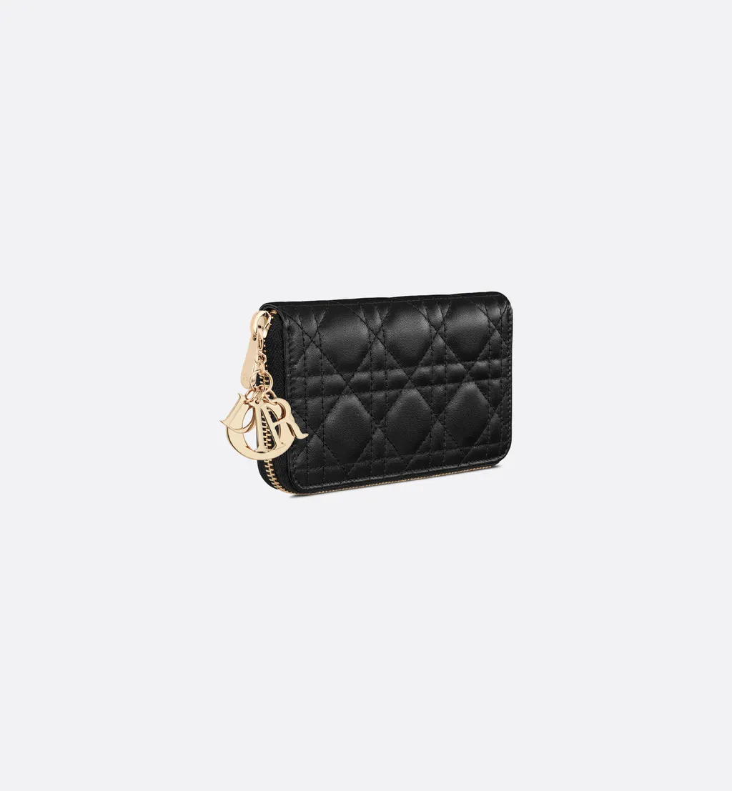 Medium Lady Dior Zipped Wallet