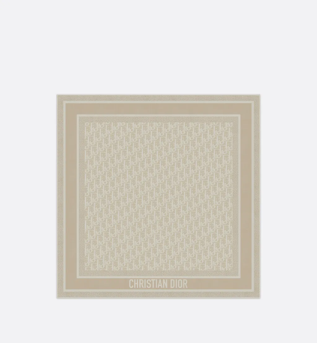 Dior Oblique Natte 70 Square Scarf