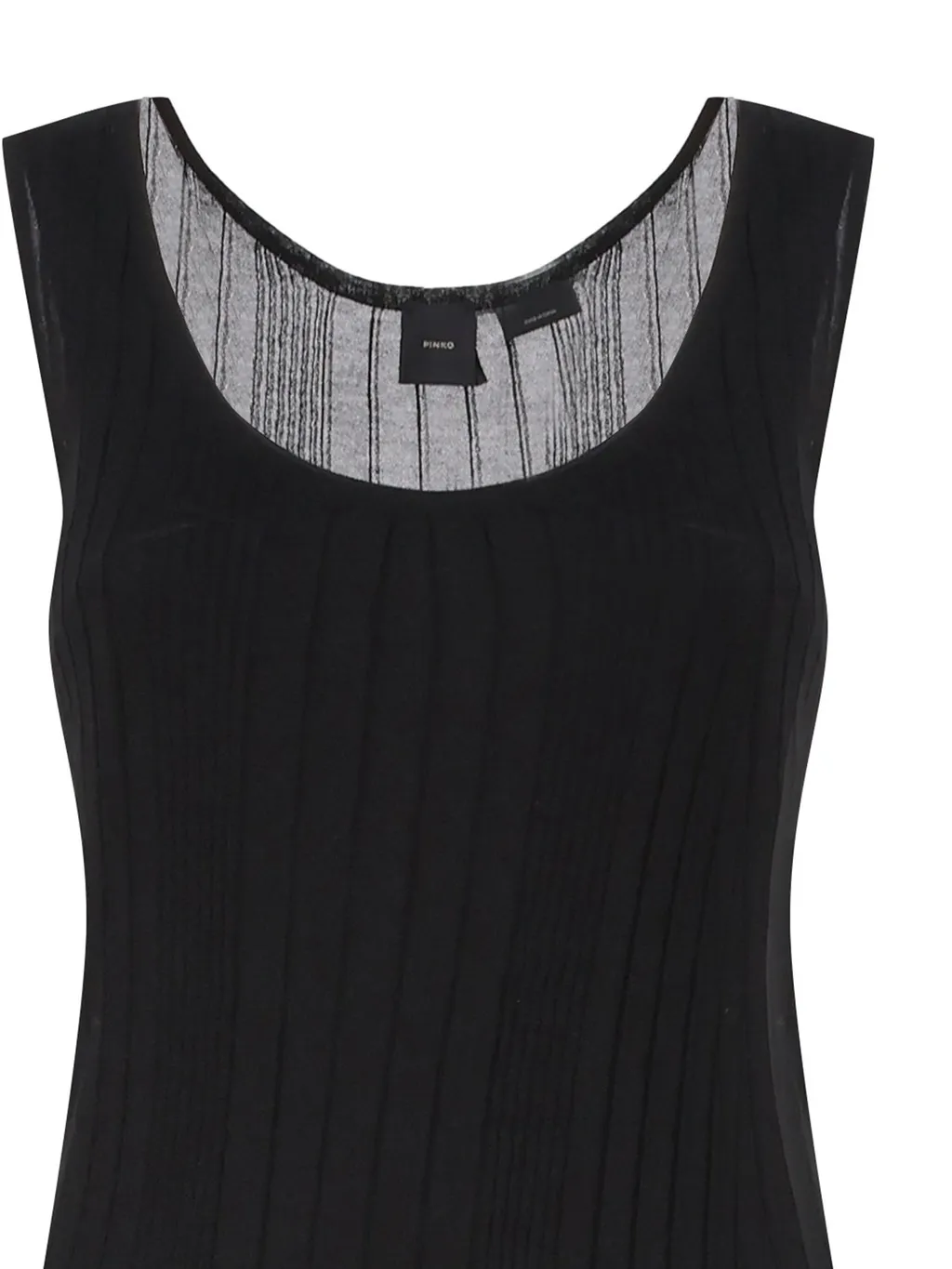 Pinko Sleeveless Pleated Midi Dress