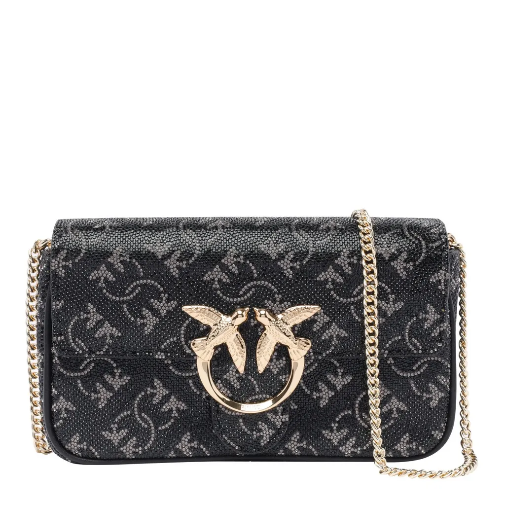 Pinko Monogram Love One Pocket Crossbody Bag