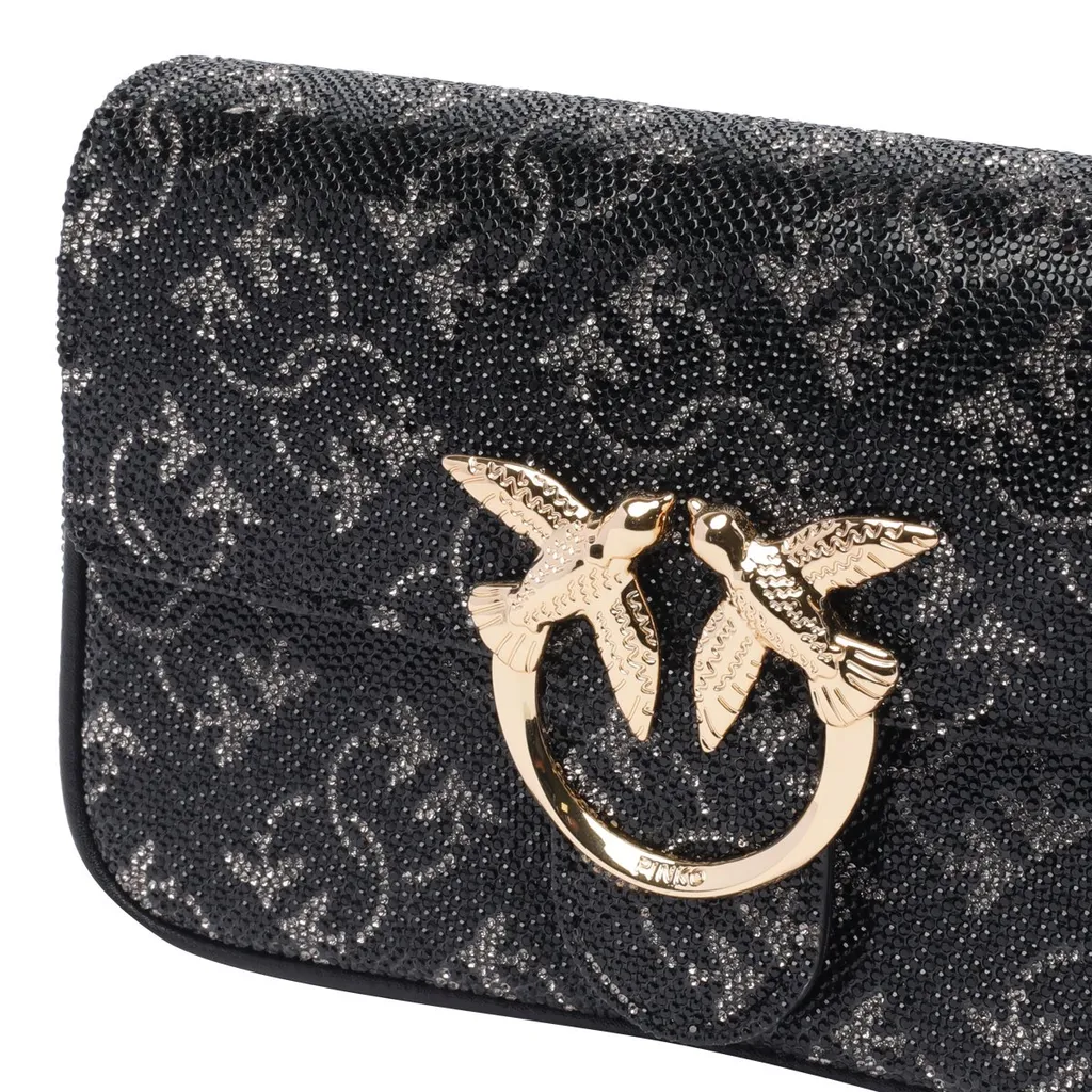 Pinko Monogram Love One Pocket Crossbody Bag