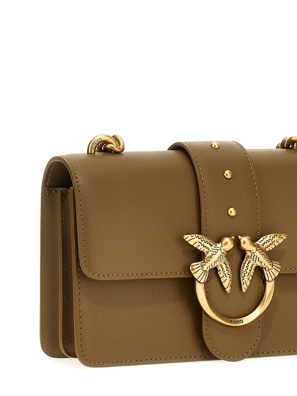 Pinko Love One Logo Plaque Mini Crossbody Bag