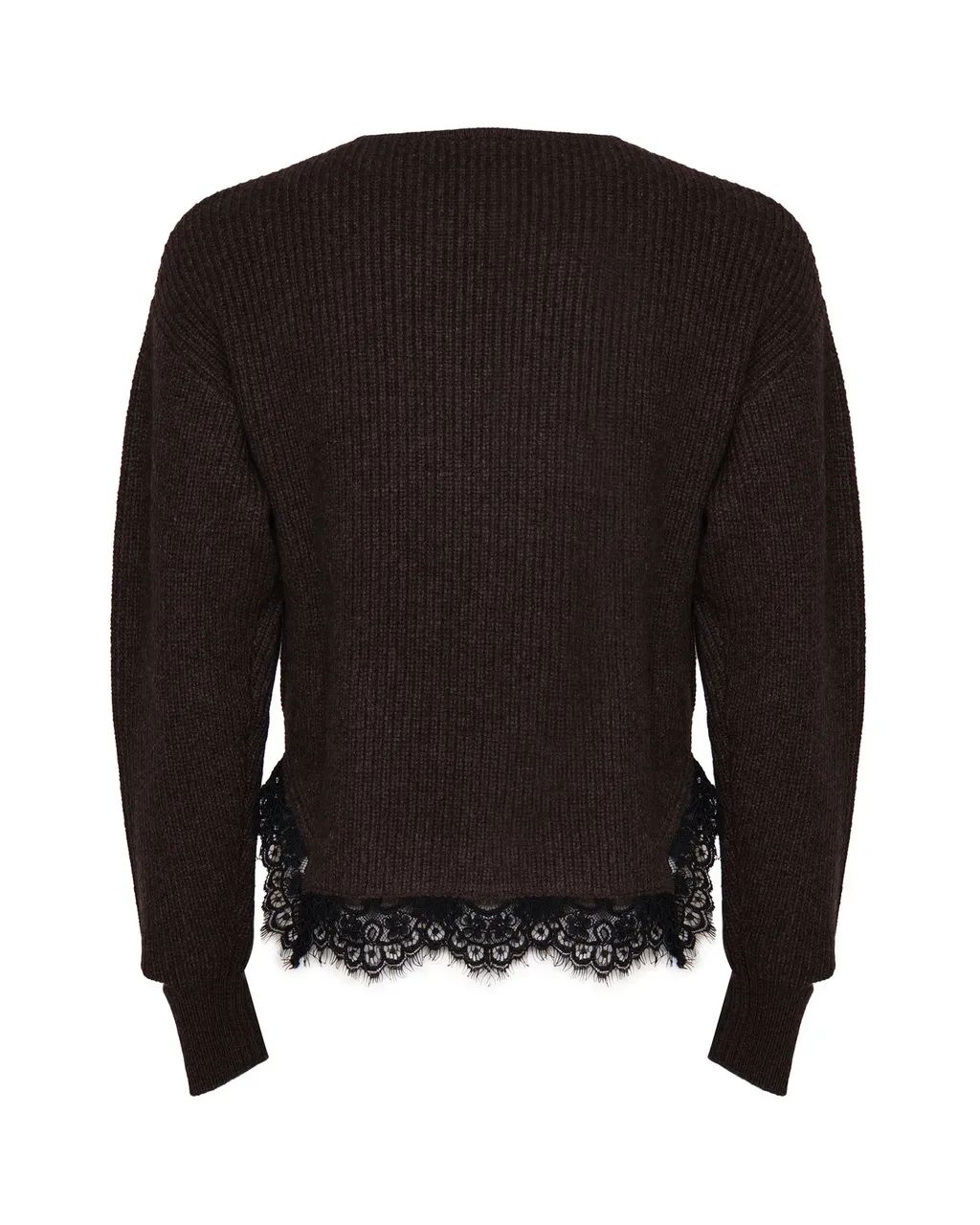 Pinko Lace Hem Cut-Out Jumper