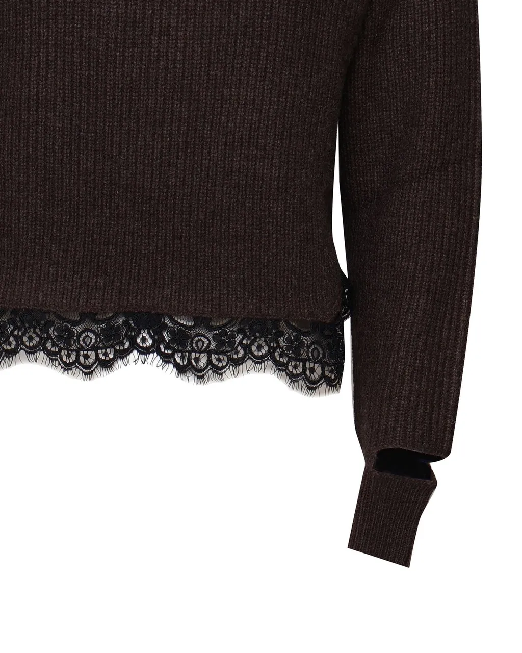 Pinko Lace Hem Cut-Out Jumper