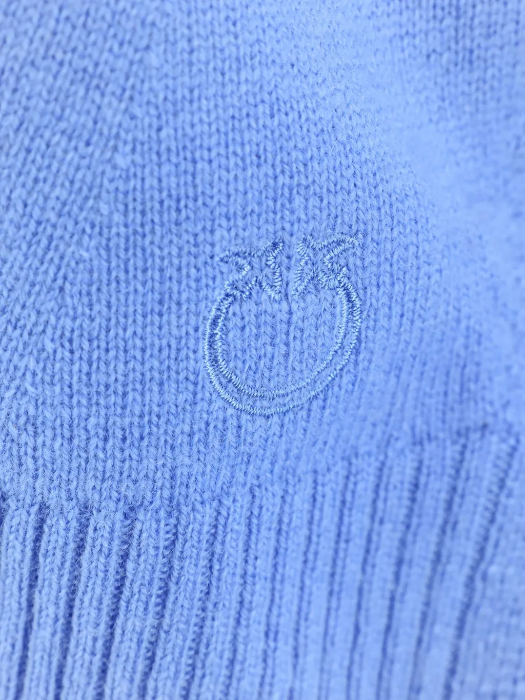 Pinko V-Neck Logo-Embroidered Jumper