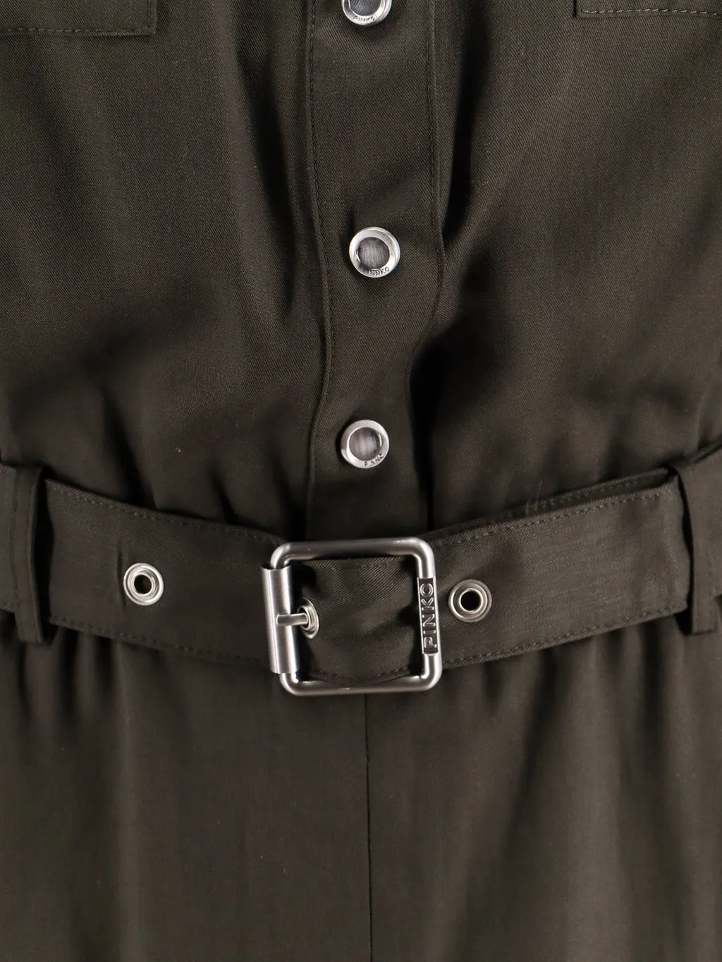 Pinko Utility-Style Belted Shirt Dress