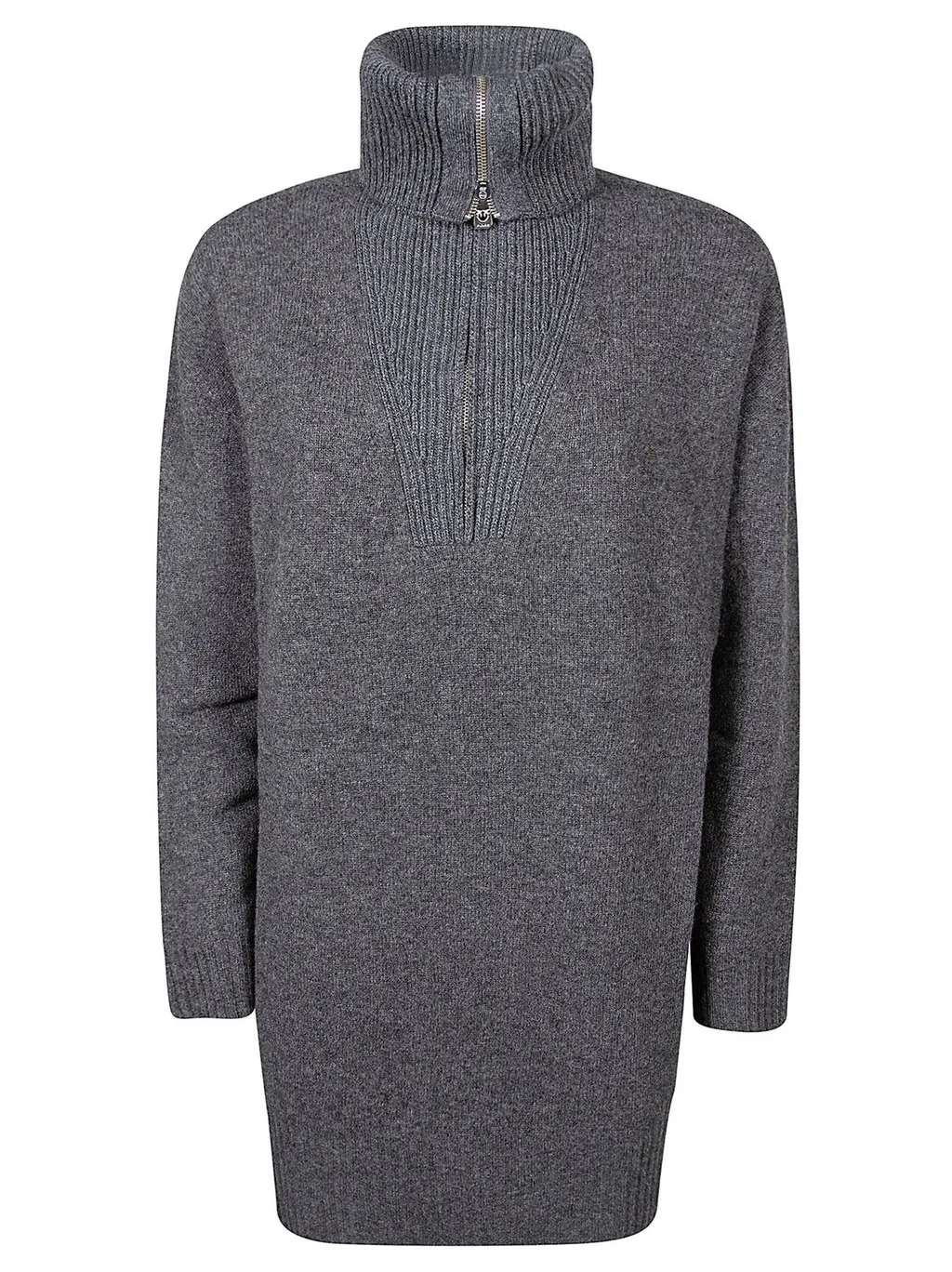 Pinko Half Zipped Long Sleeved Knitted Dress