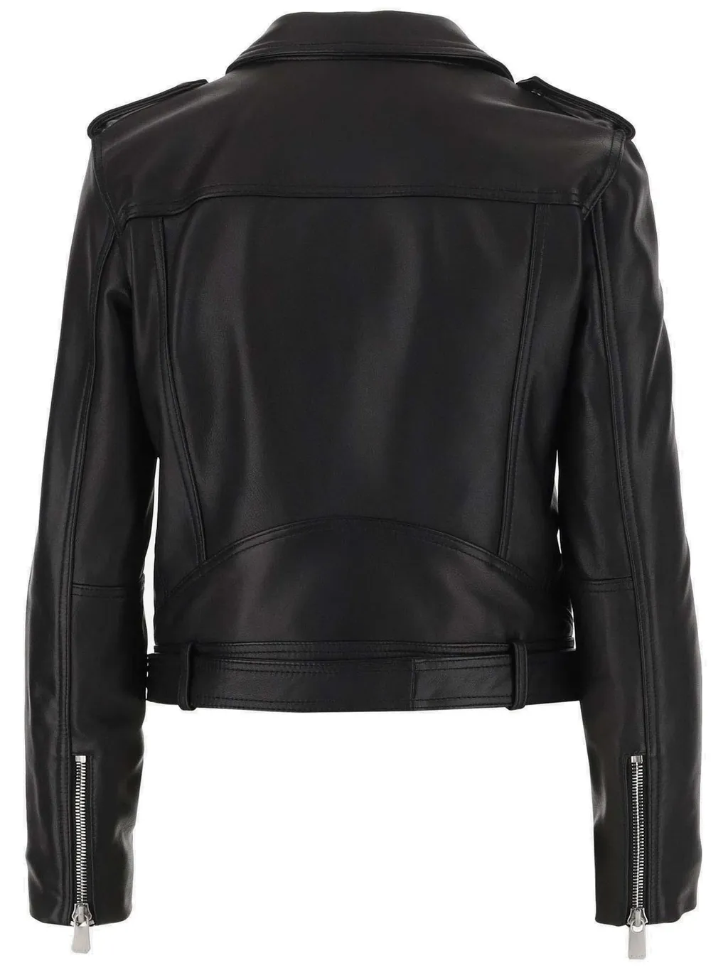 Pinko Zip-Up Belted Biker Jacket