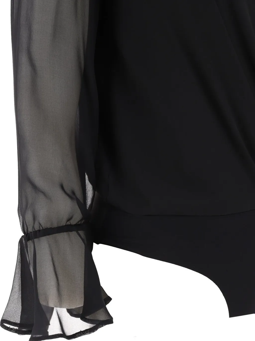 Pinko Long-Sleeved V-Neck Bodysuit