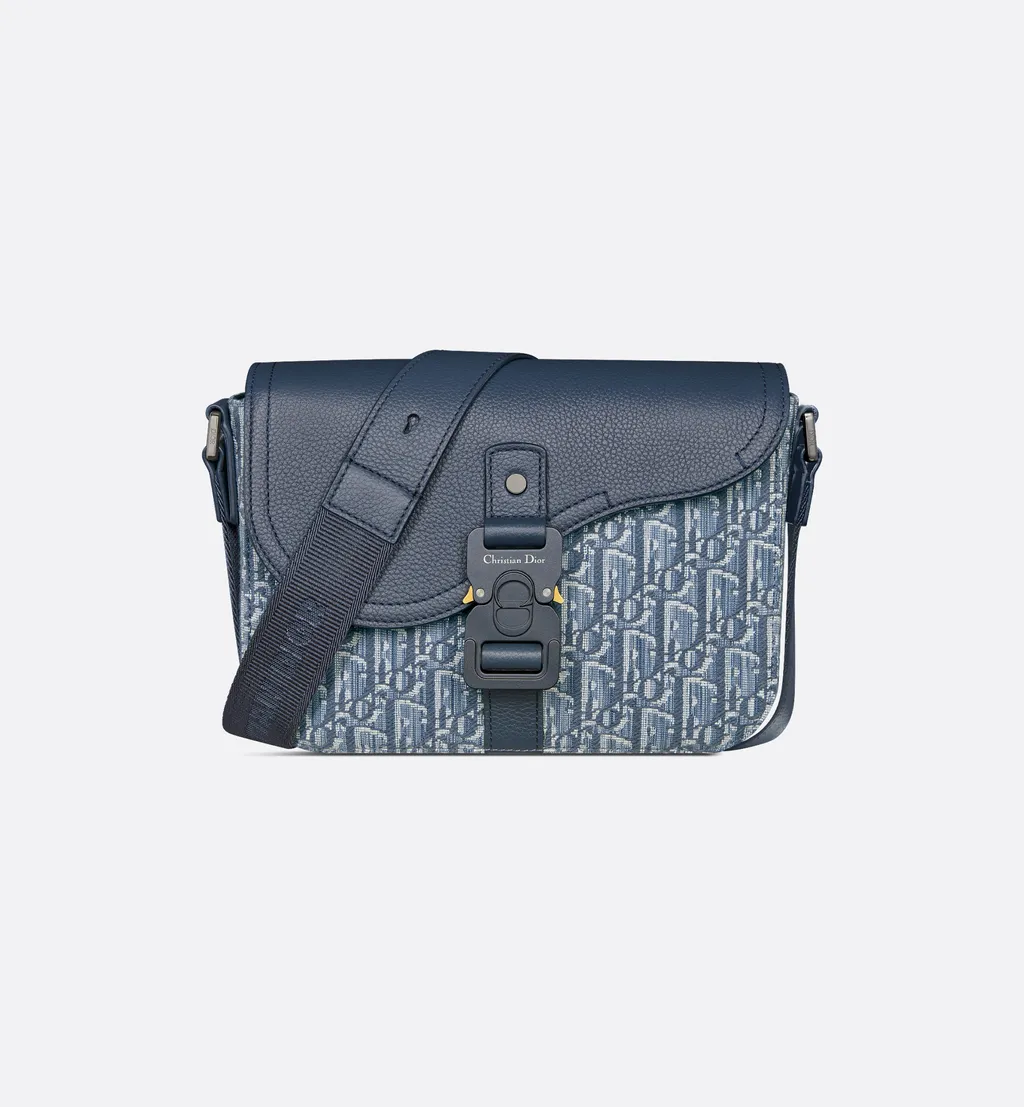 Small Saddle Messenger Bag With Flap