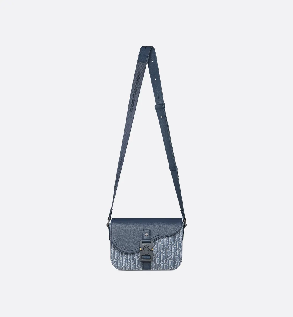 Small Saddle Messenger Bag With Flap