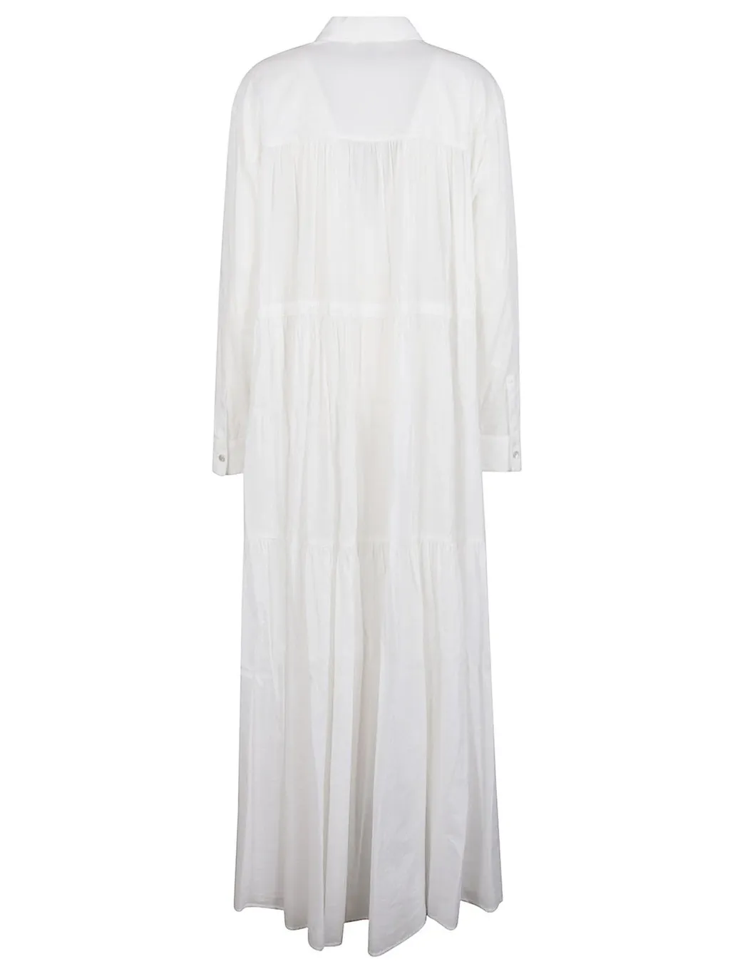 Pinko Broderie-Anglaise Detailed Maxi Shirt Dress