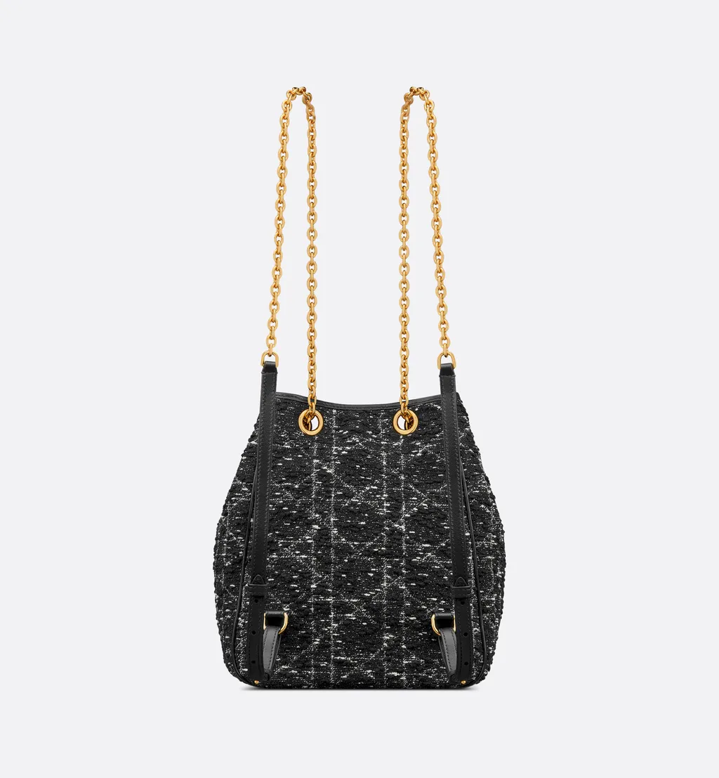 Medium Dior Caro Multicarry Backpack With Chain