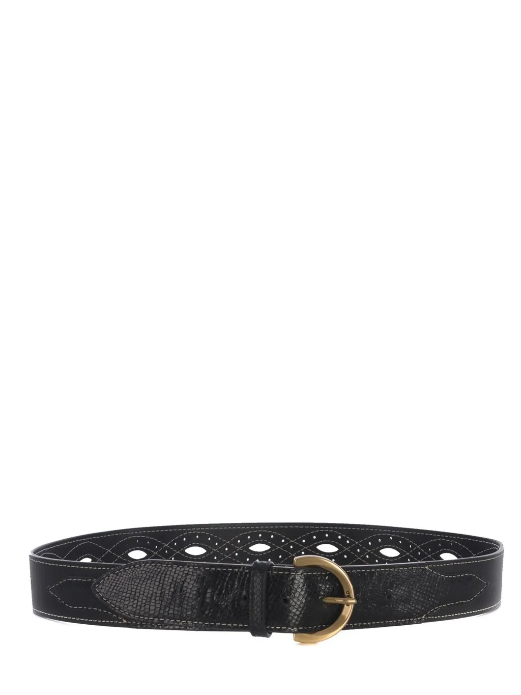 Pinko Cut-Out Detailed Buckled Belt