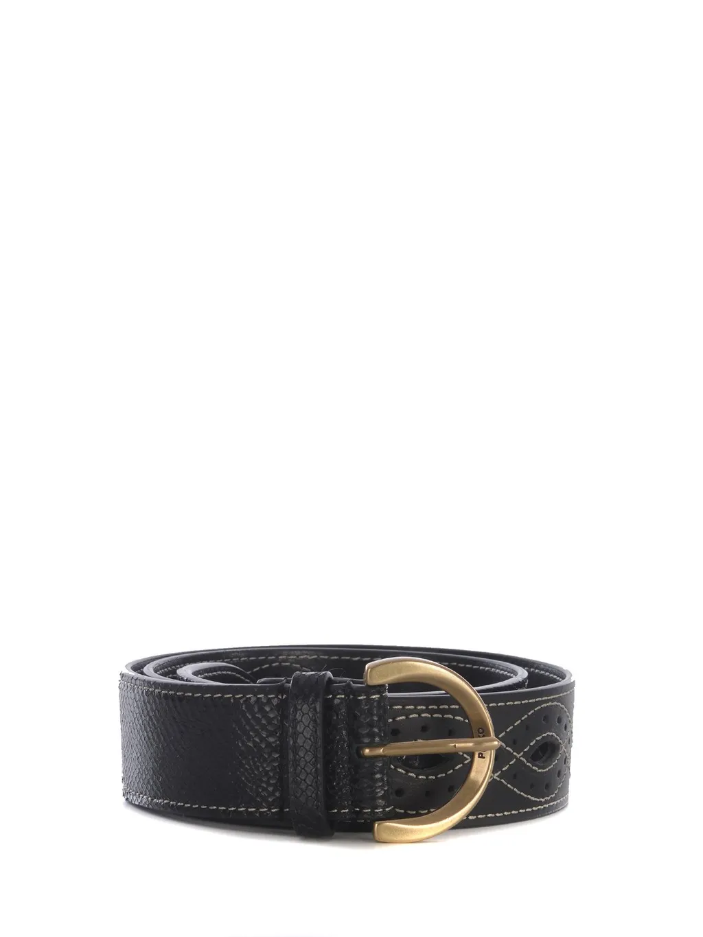 Pinko Cut-Out Detailed Buckled Belt