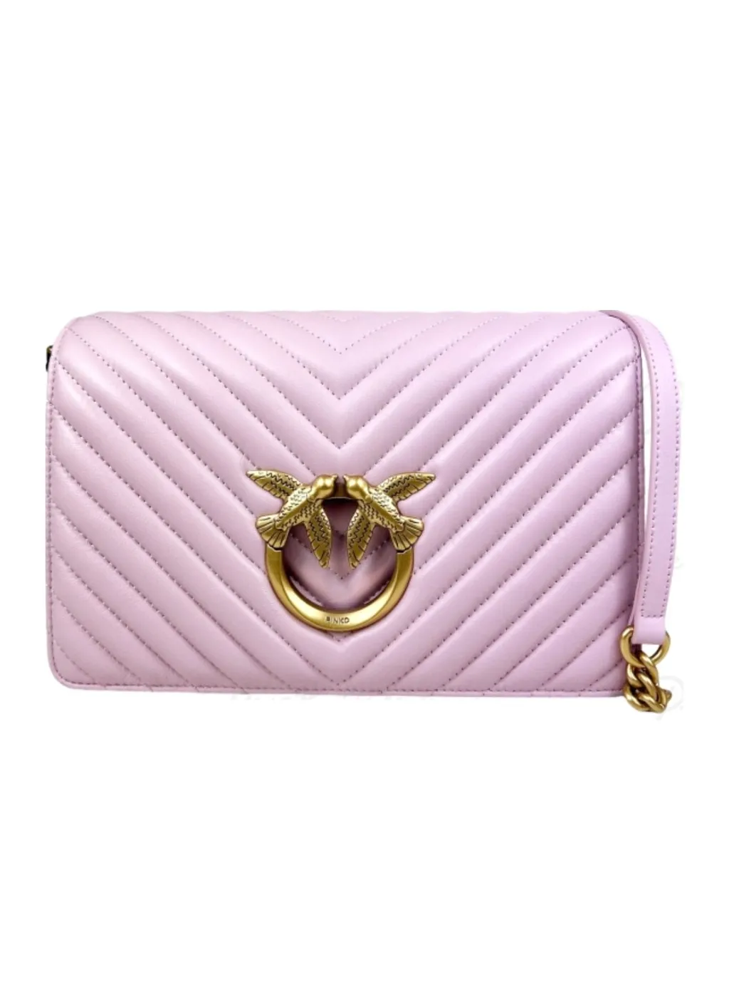 Pinko Classic Click V-Quilted Shoulder Bag