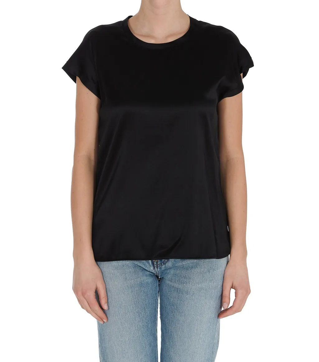 Pinko Crewneck Satin T-Shirt