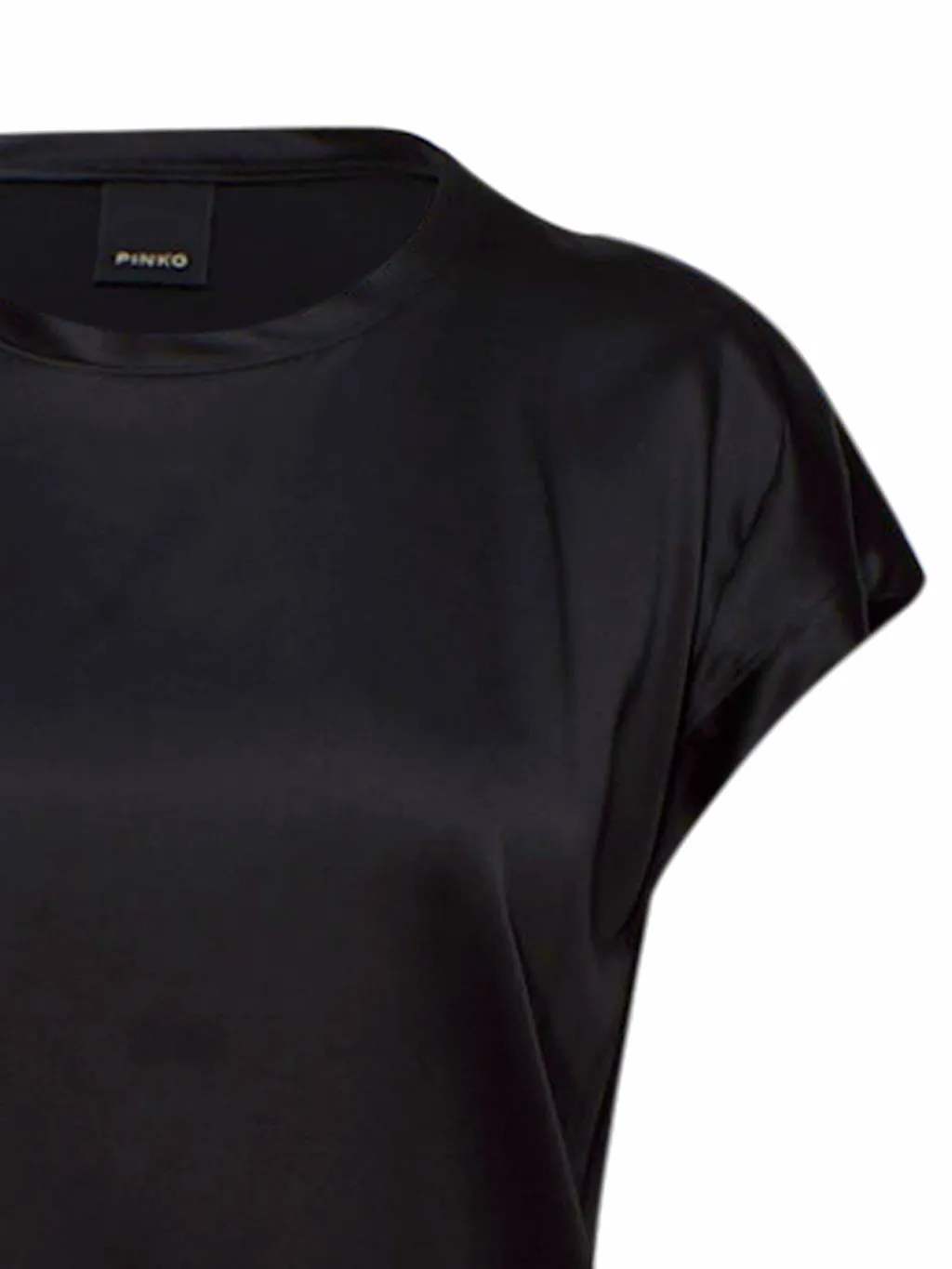 Pinko Crewneck Satin T-Shirt