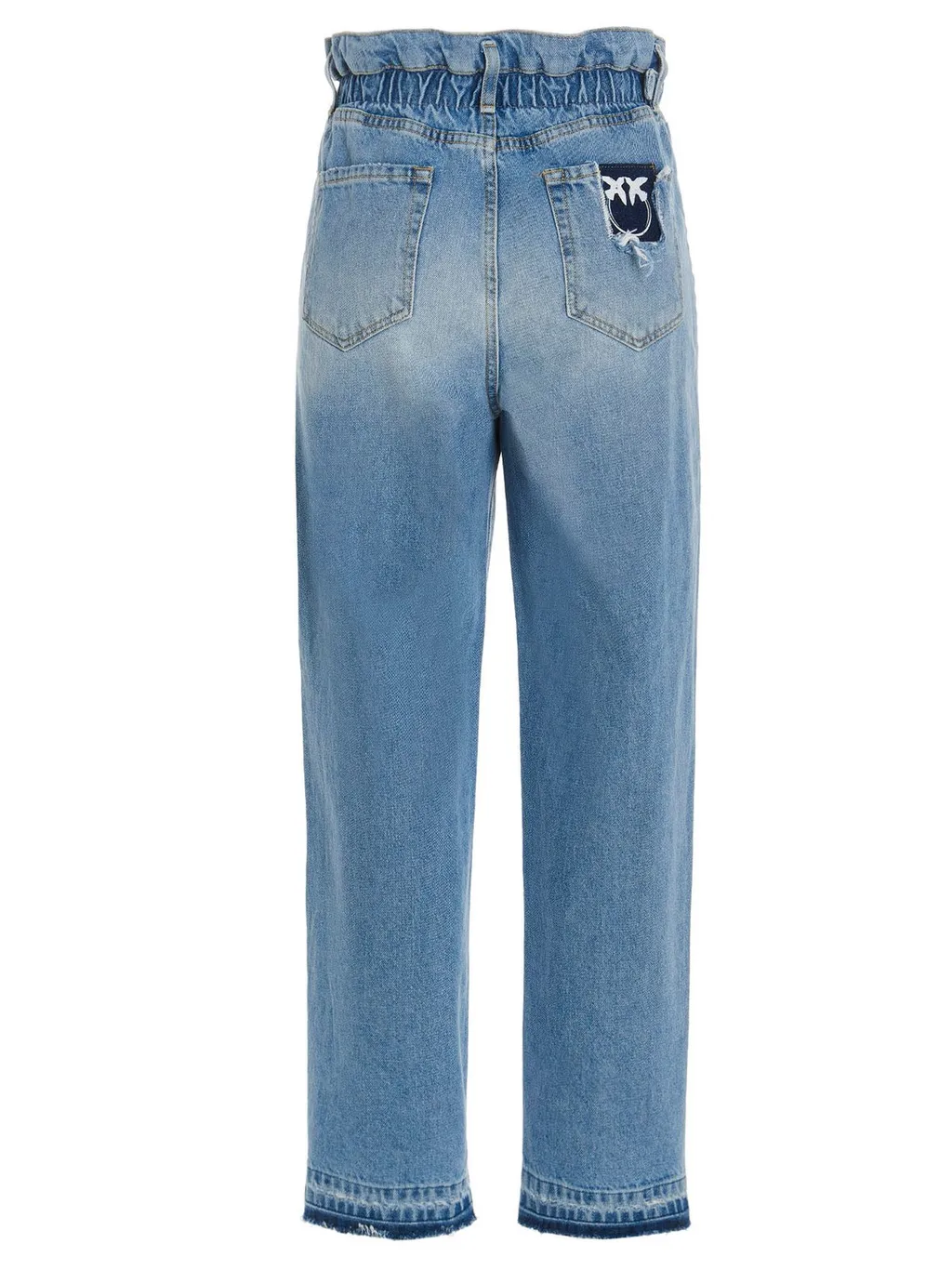 Pinko Logo Buckle High Waisted Jeans