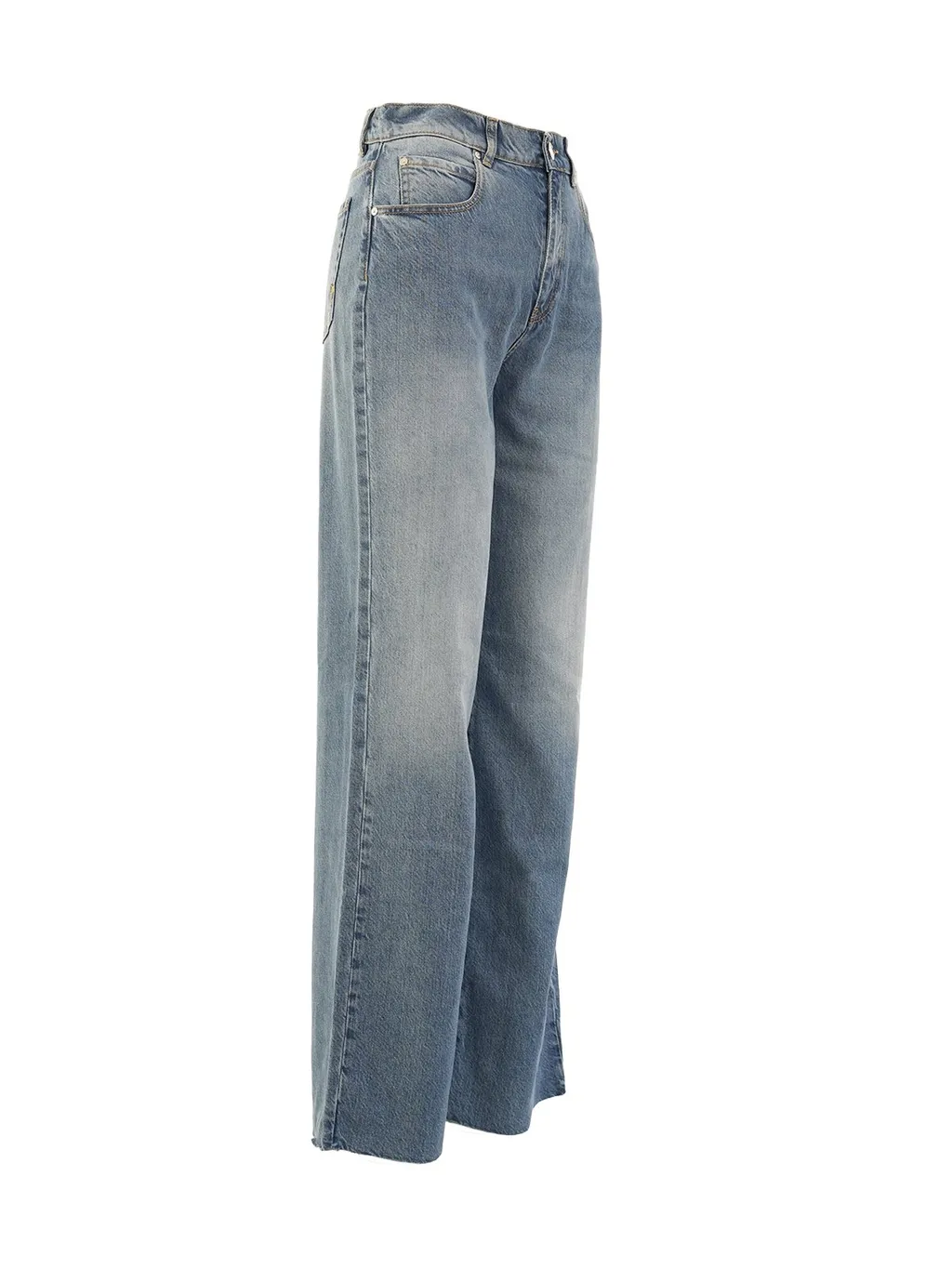 Pinko Logo Patch Straight Leg Jeans