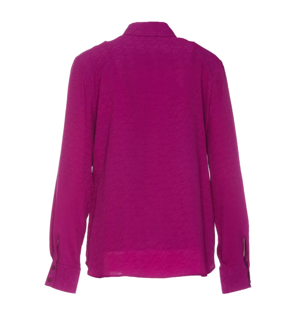 Pinko Logo Jacquard Buttoned Shirt