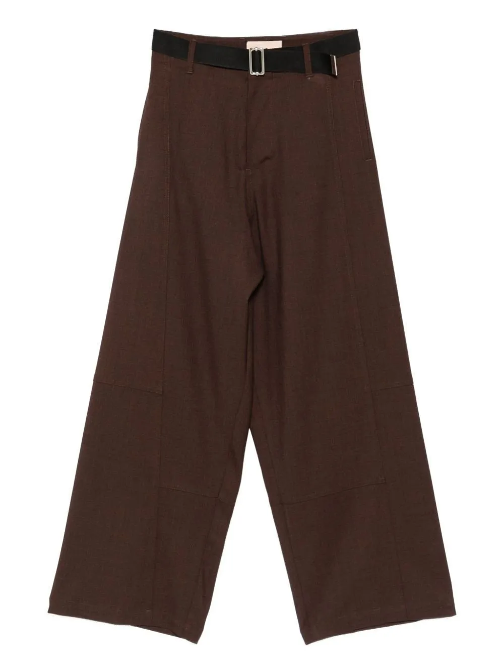 Plan C Wide-Leg High-Waist Pants