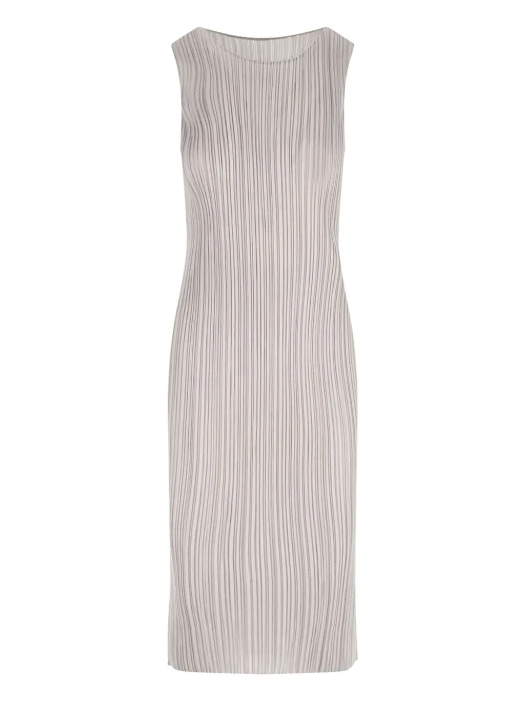 Pleats Please By Issey Miyake Pleated Sleeveless Dress