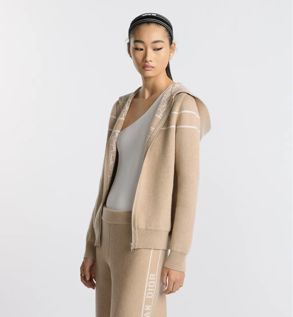 Reversible Zipped Cardigan With Hood