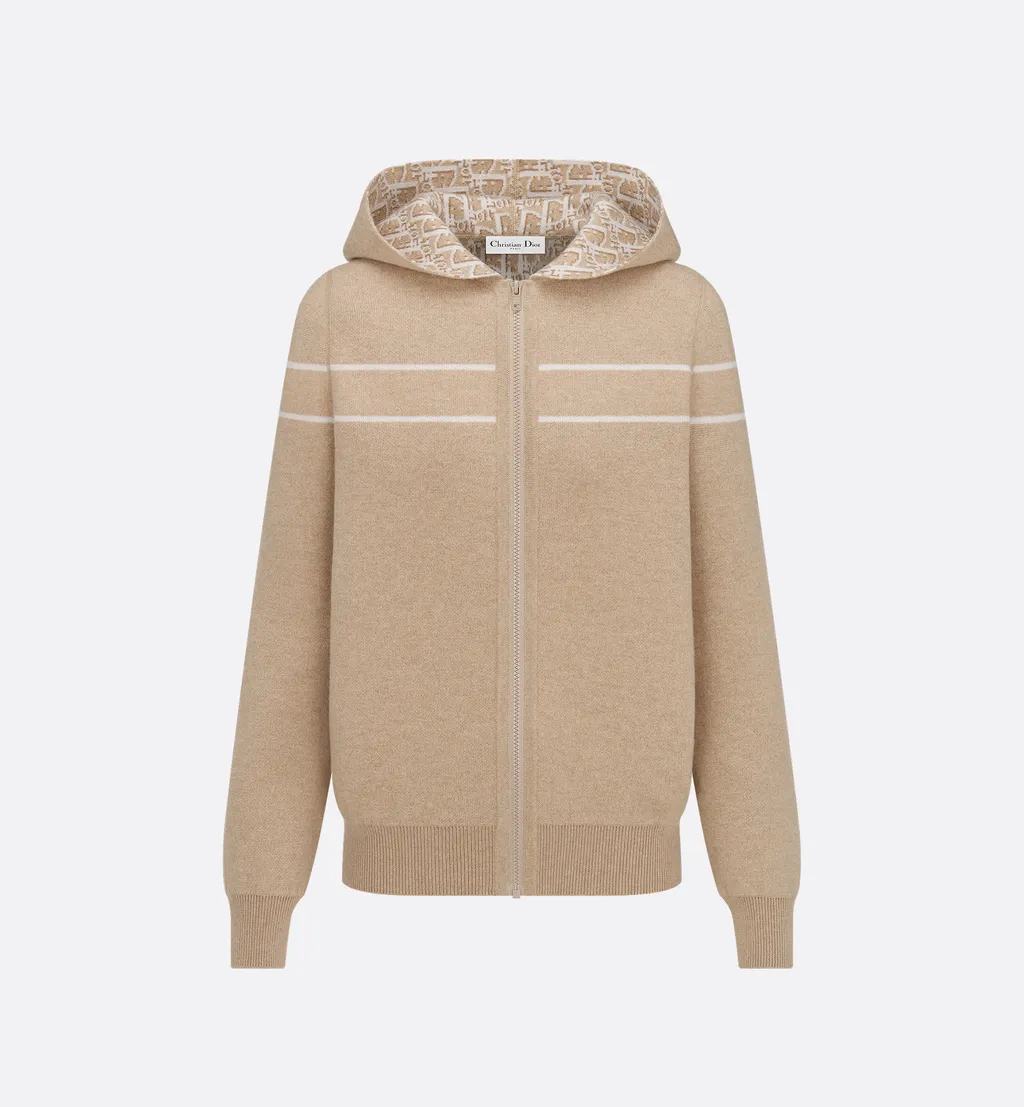 Reversible Zipped Cardigan With Hood