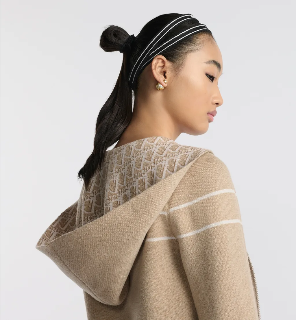 Reversible Zipped Cardigan With Hood