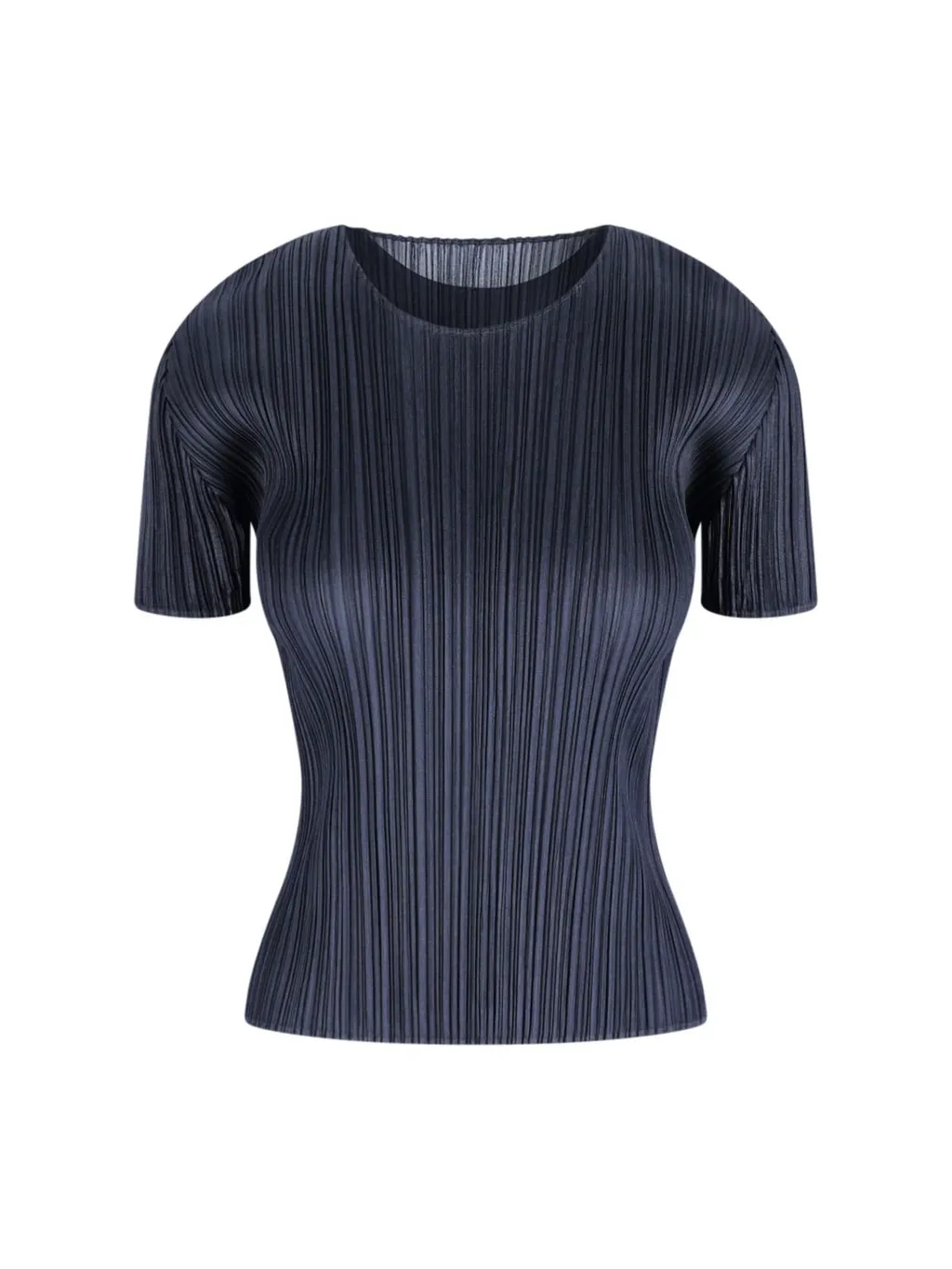 Pleats Please Issey Miyake Crewneck Pleated T-Shirt