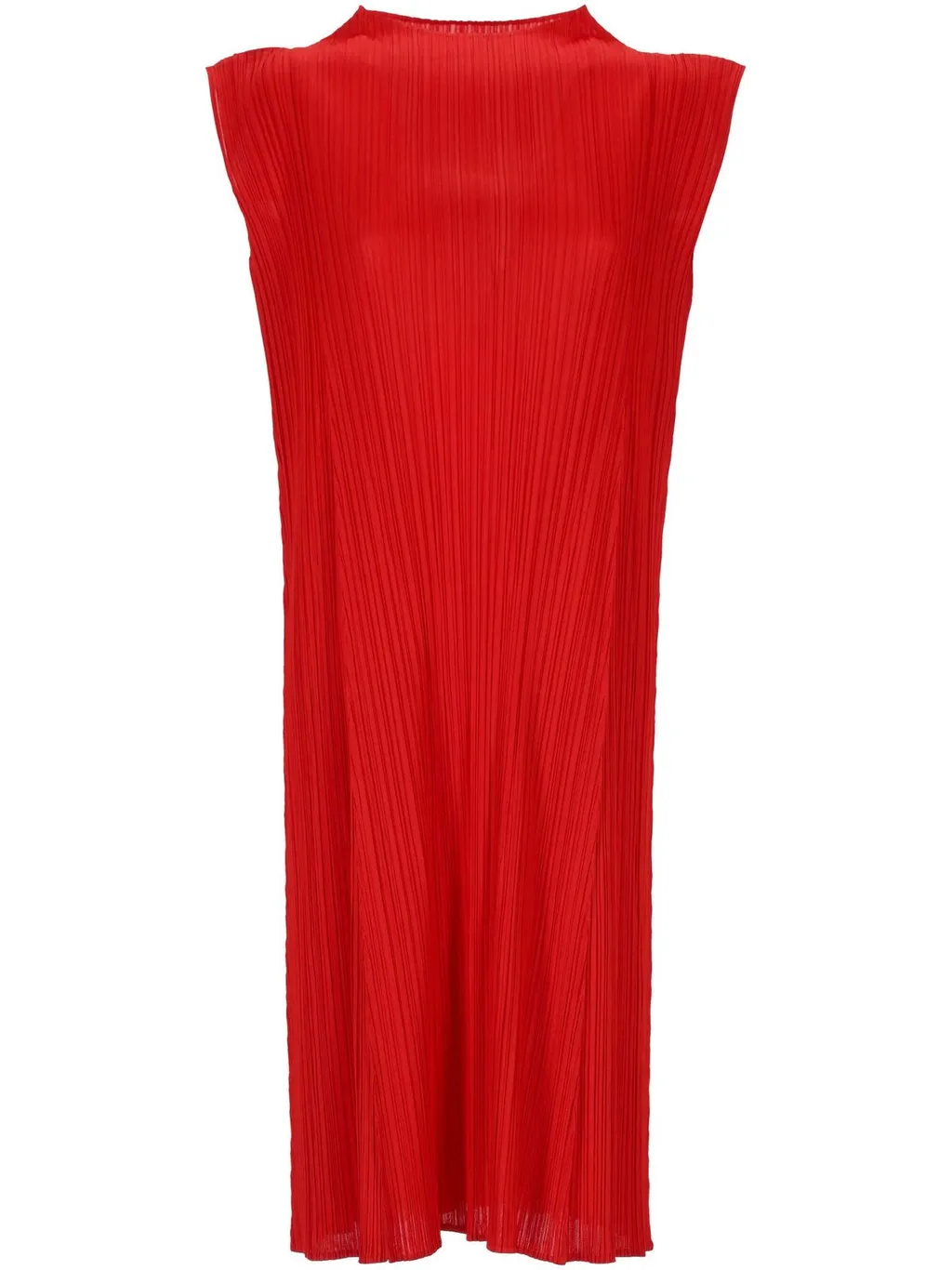 Pleats Please Issey Miyake Pleated Midi Dress