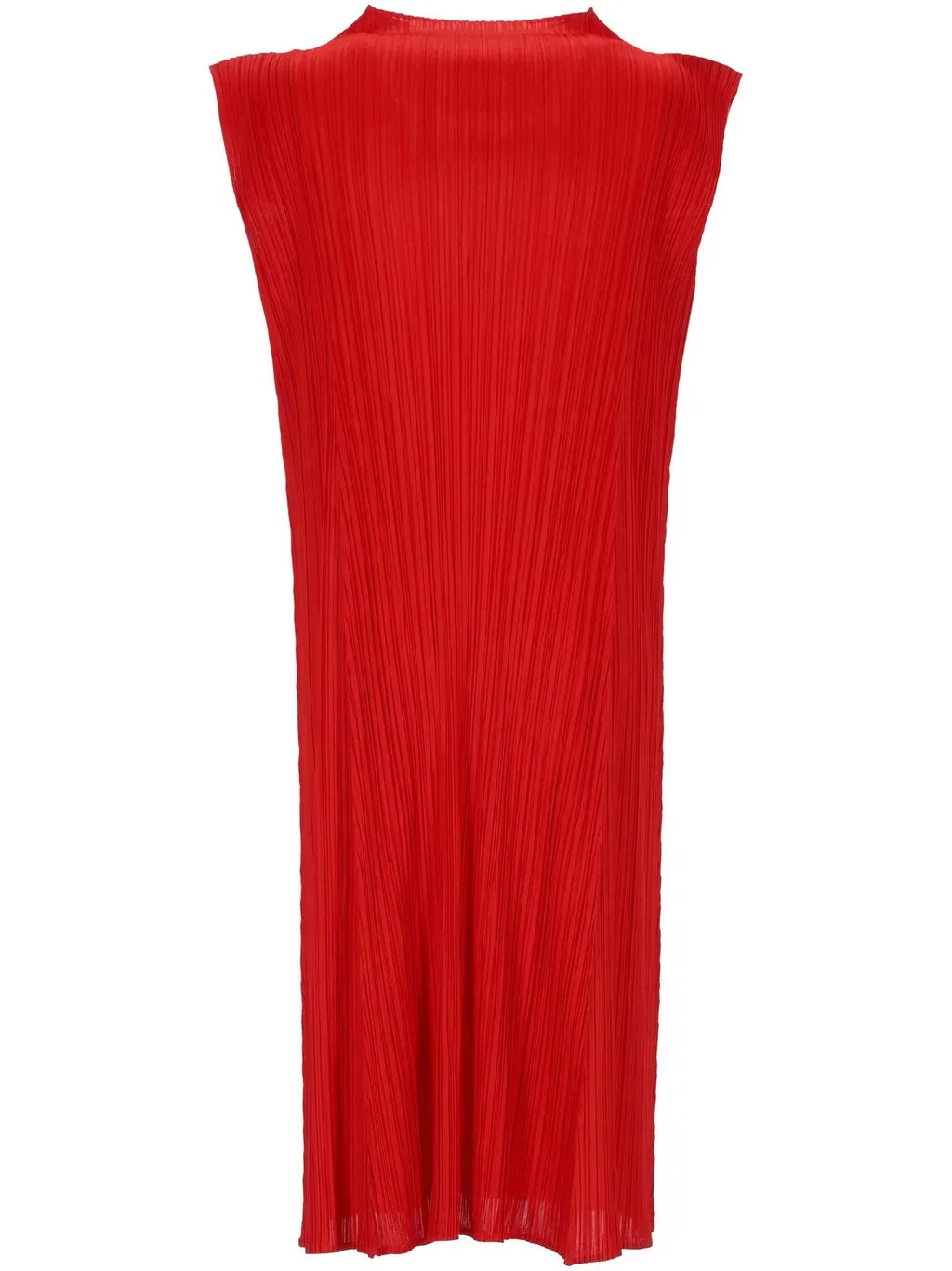 Pleats Please Issey Miyake Pleated Midi Dress