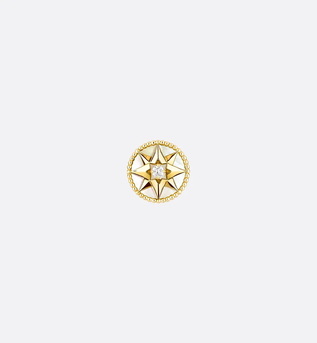 Medium Rose Des Vents Single Earring