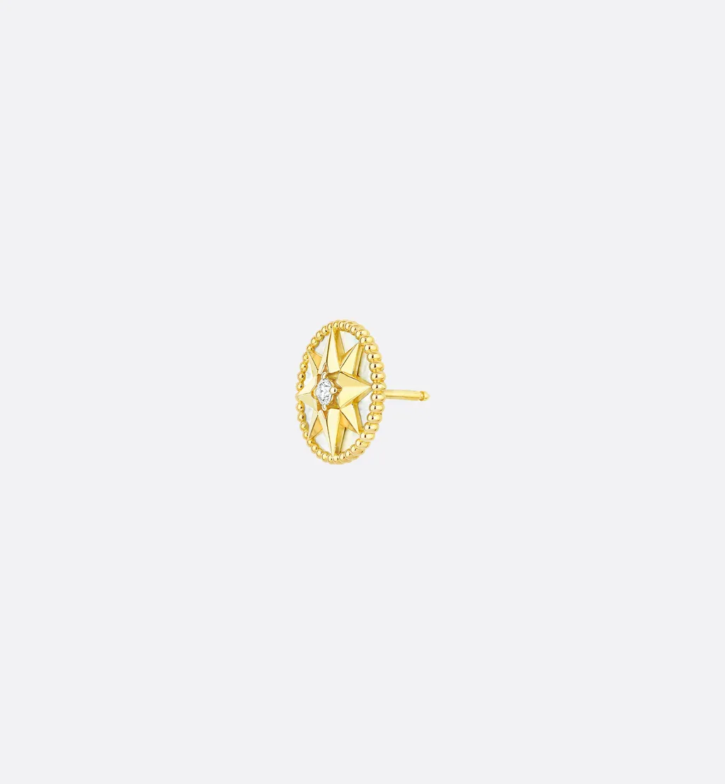 Medium Rose Des Vents Single Earring