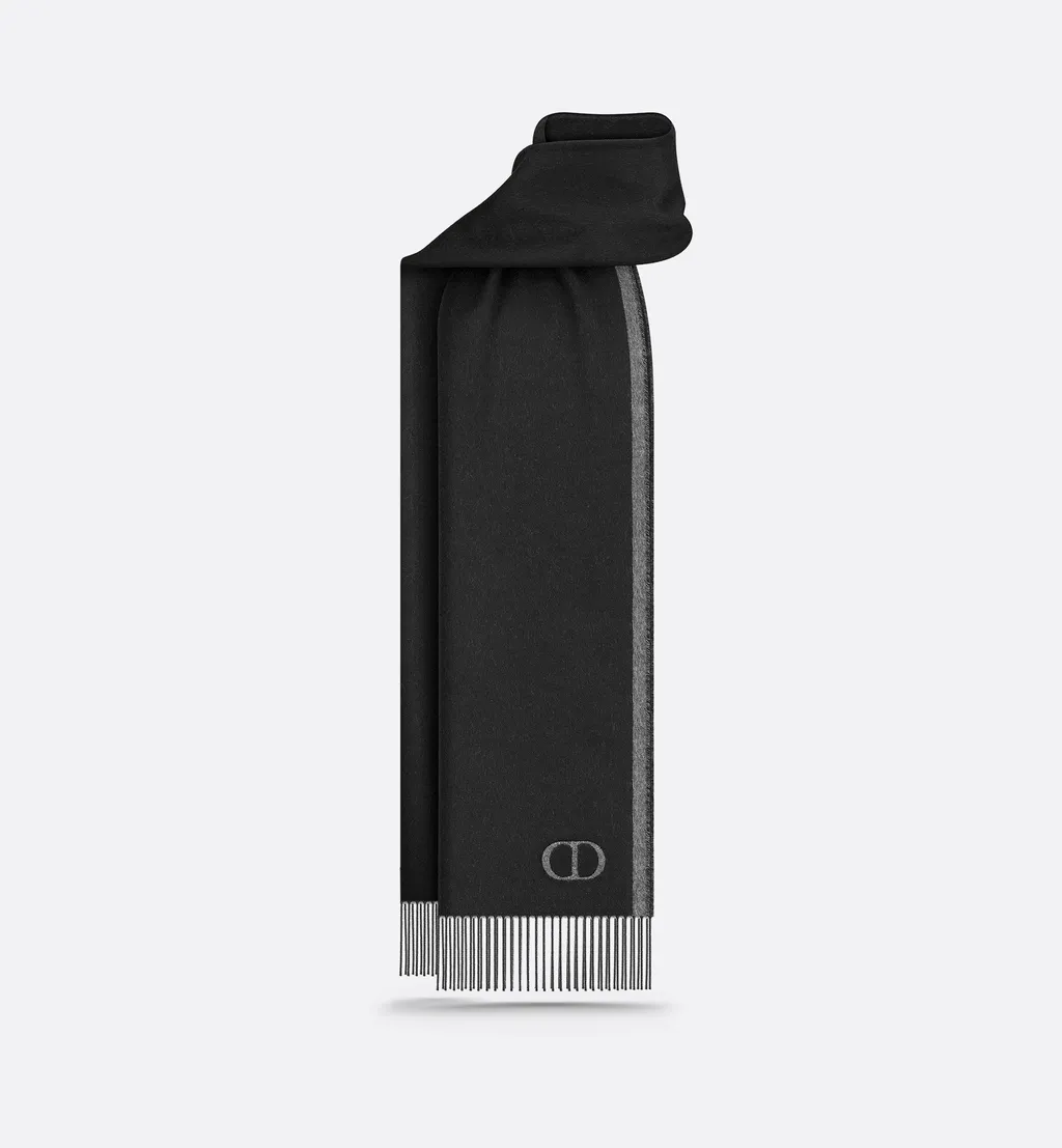 Double-Sided Cd Icon Scarf