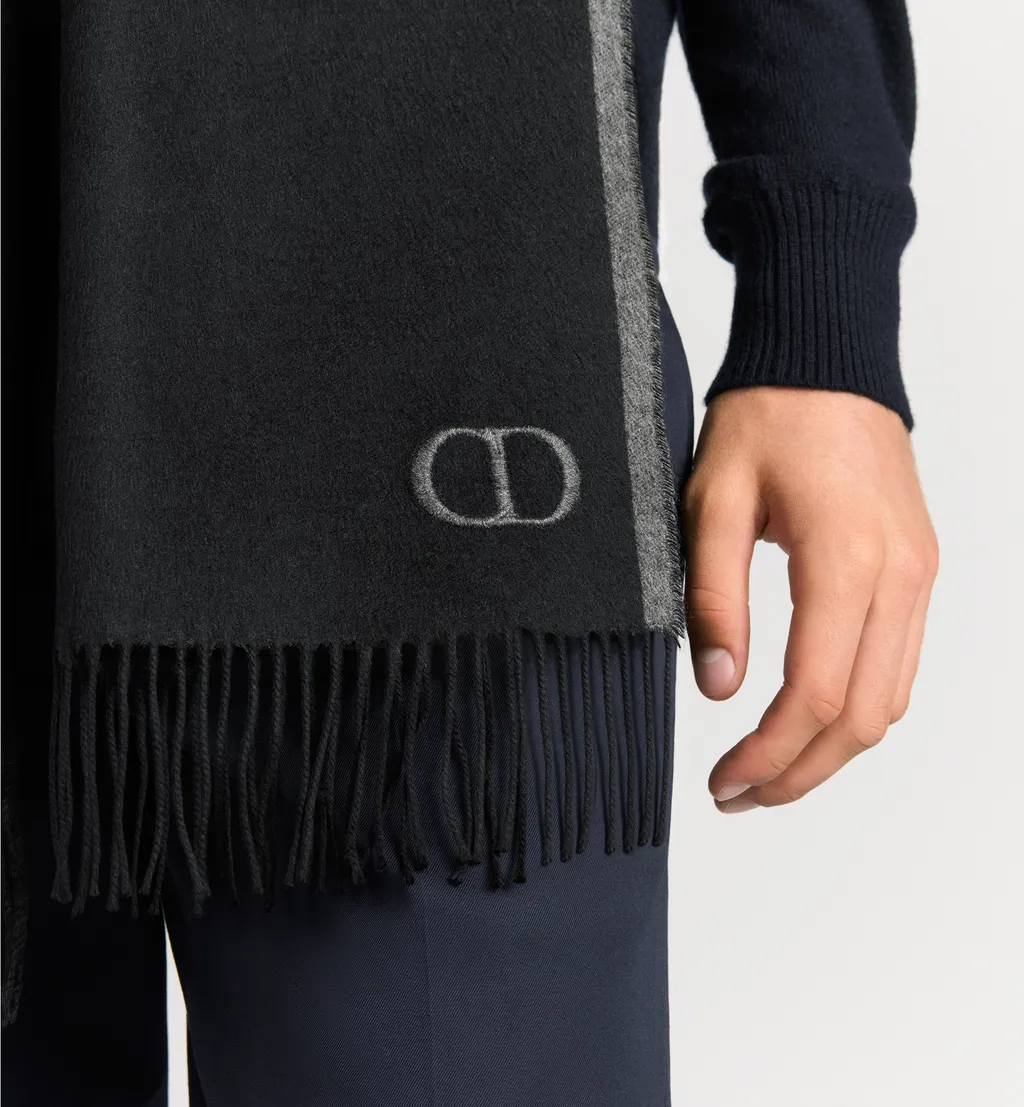 Double-Sided Cd Icon Scarf