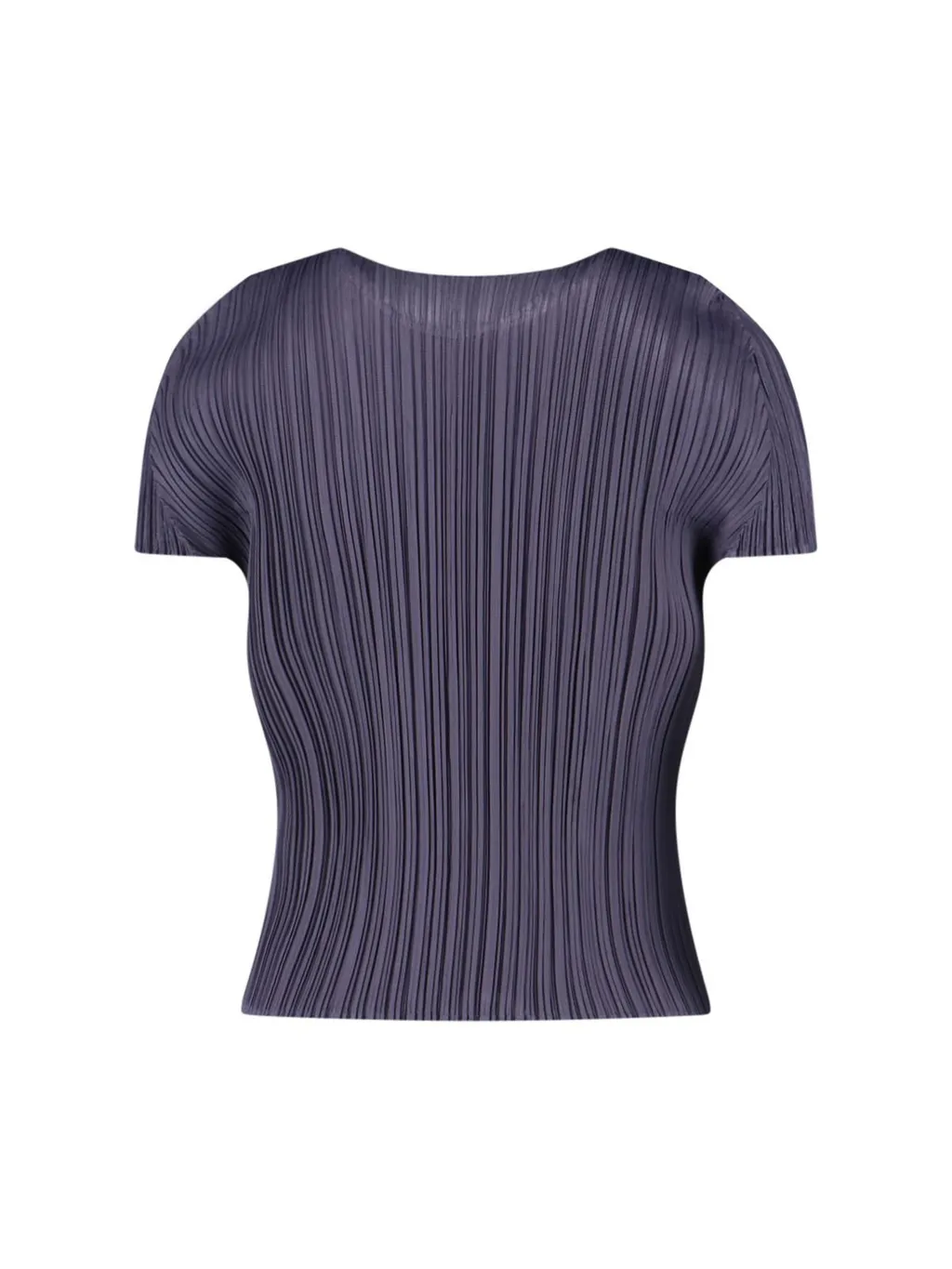 Pleats Please Issey Miyake Short Sleeve Crewneck Pleated Top