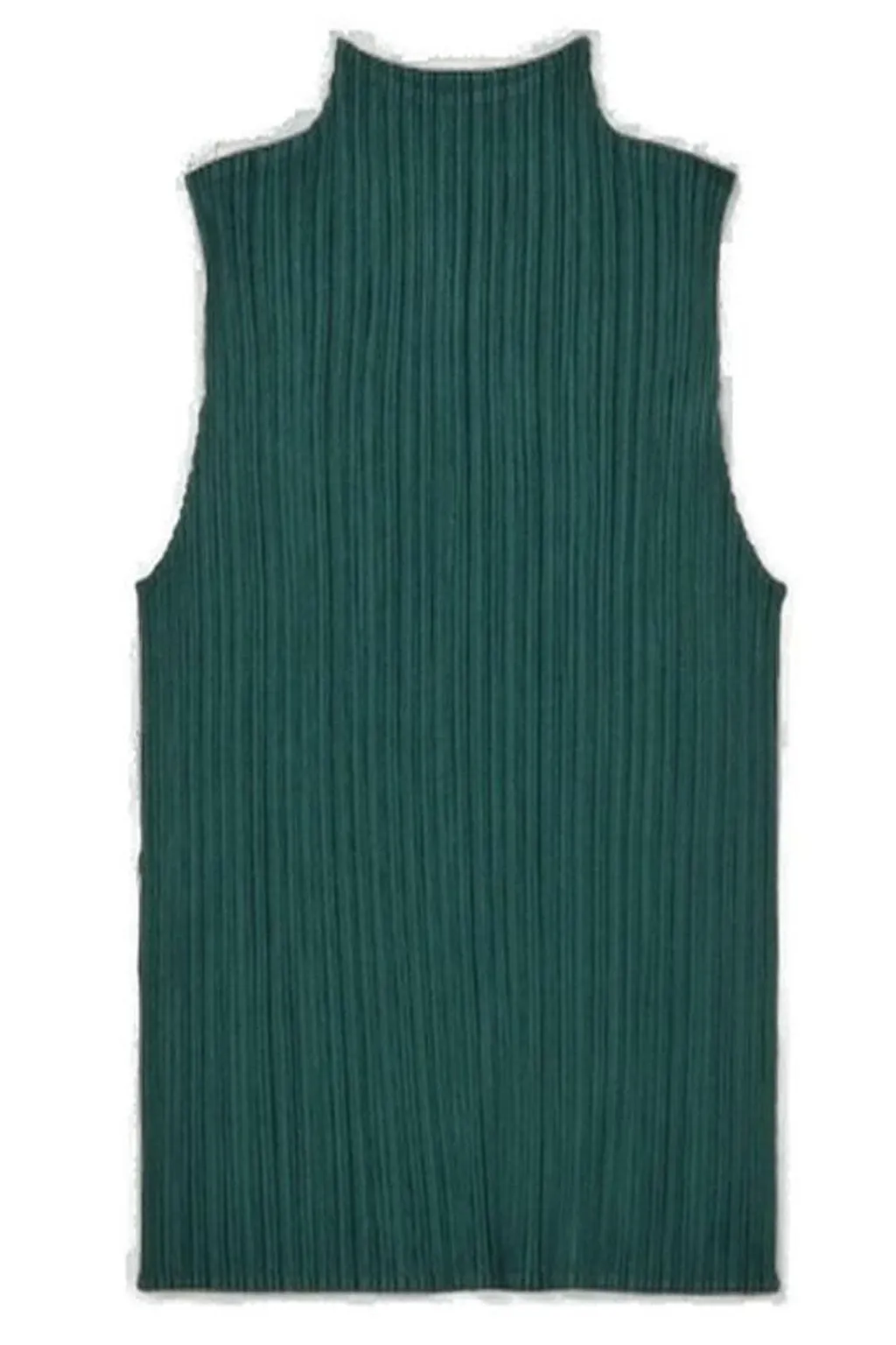 Pleats Please Issey Miyake Sleeveless Pleated Shirt