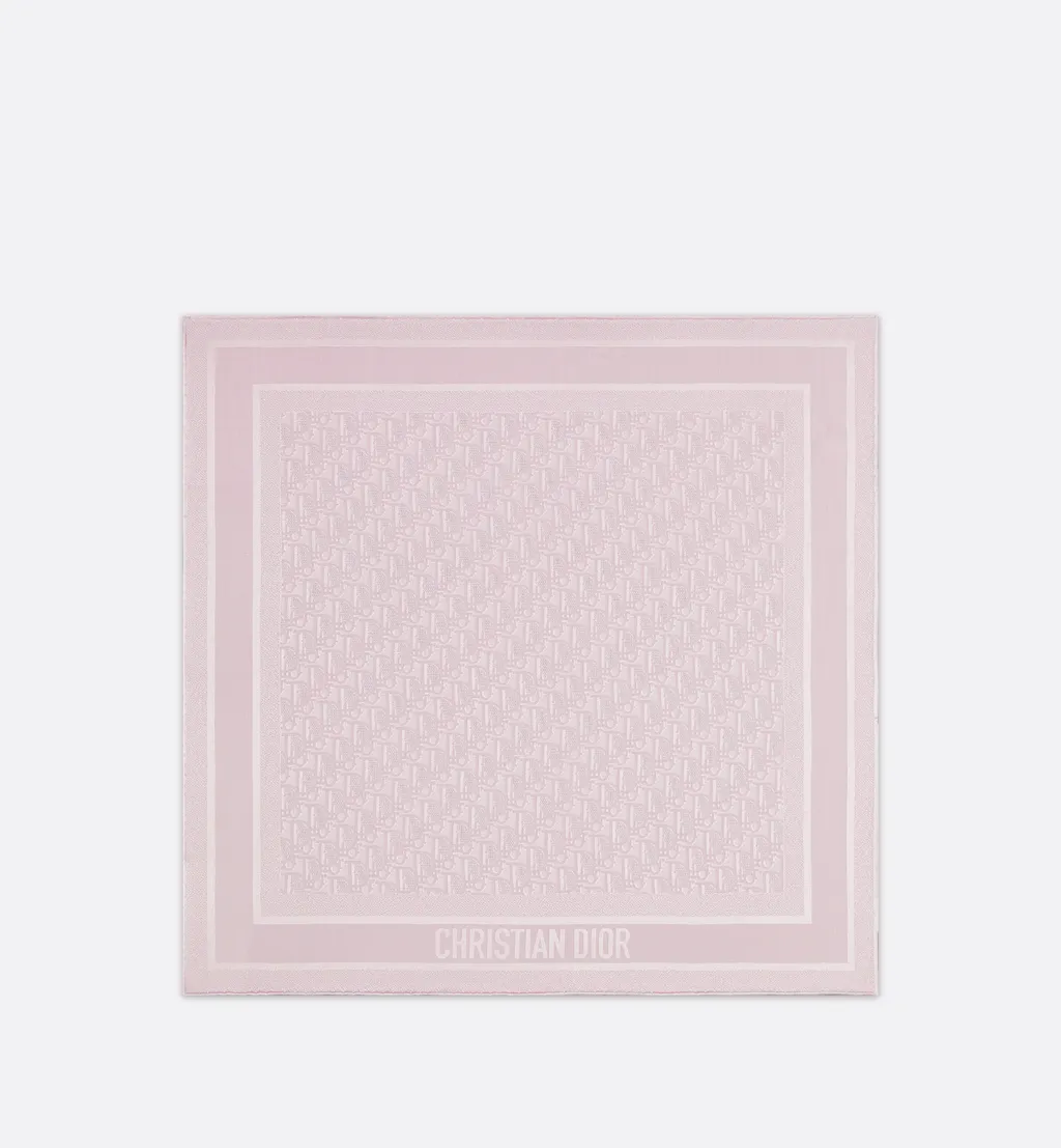 Dior Oblique Natte 70 Square Scarf