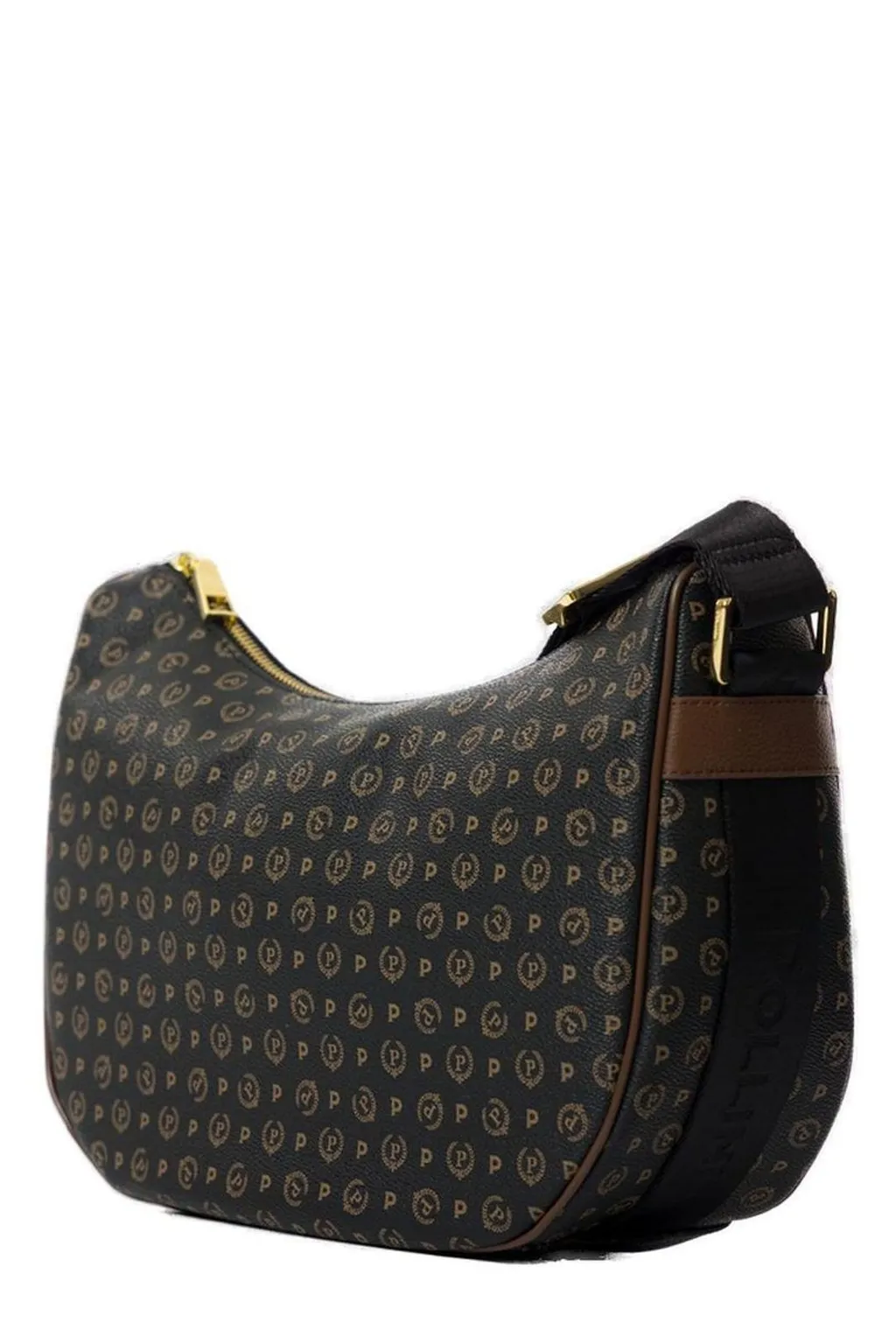 Pollini Heritage Monogram Printed Hobo Bag