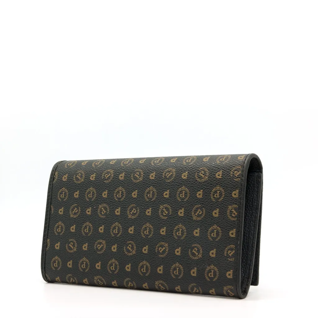 Pollini Monogram Printed Folded Wallet